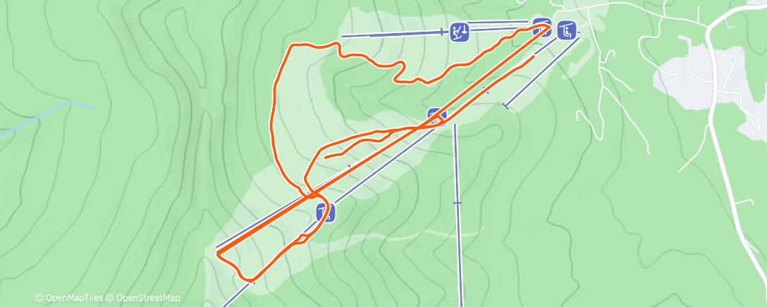 Map of the activity, Morning Alpine Ski