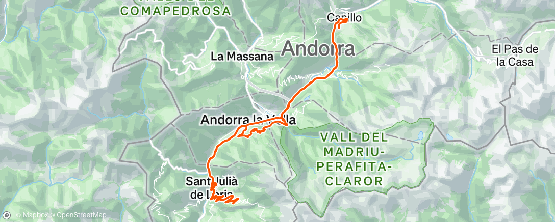 Map of the activity, Morning Ride