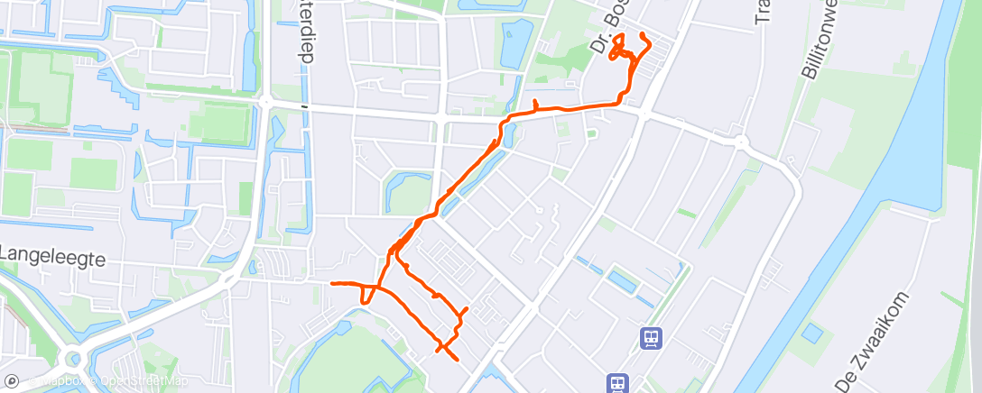 アクティビティ「Koningsdag wandeling met Jan」の地図
