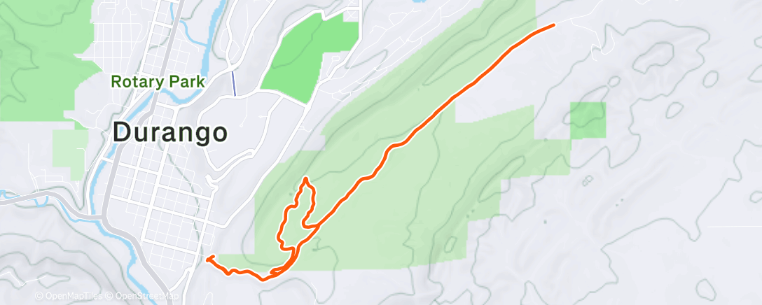 Map of the activity, Afternoon Mountain Bike Ride