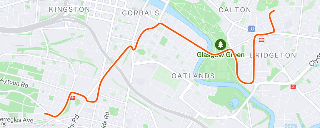 Map of the activity, Cycle back from Voltech