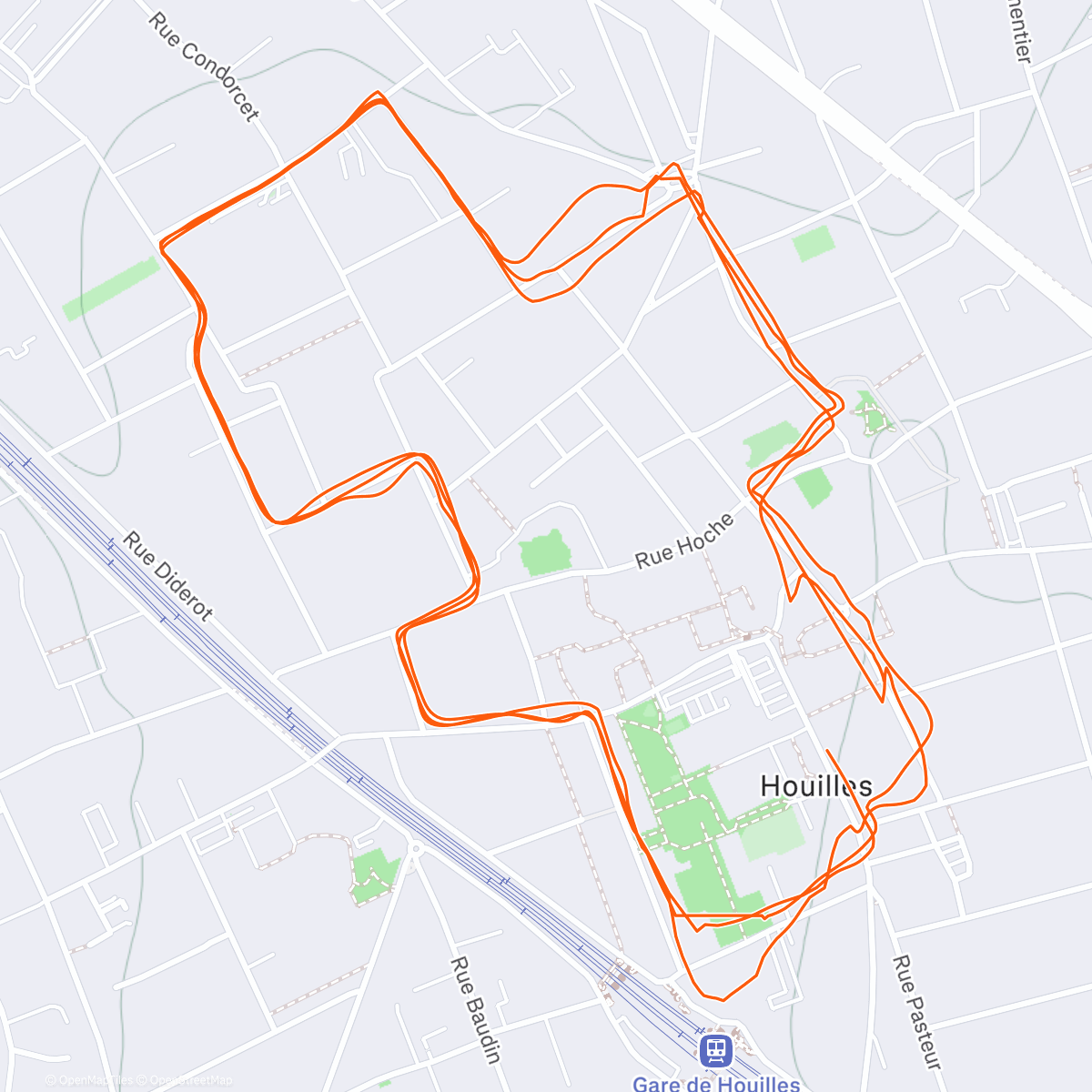 Map of the activity, Corrida de Houille