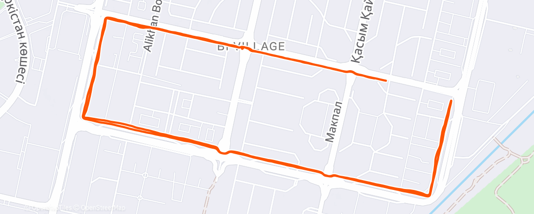 Карта физической активности (Утренний забег)