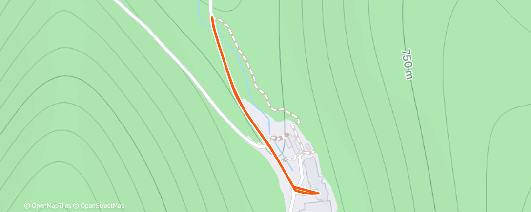Map of the activity, Afternoon Walk