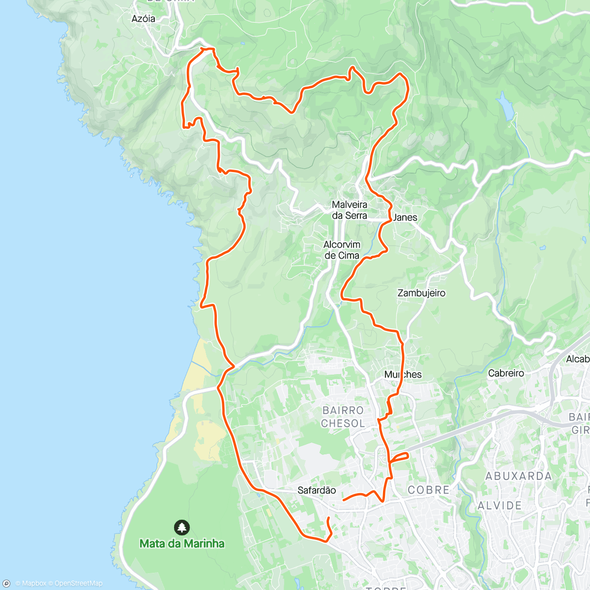 Map of the activity, Evening E-Bike Ride - Game Changer