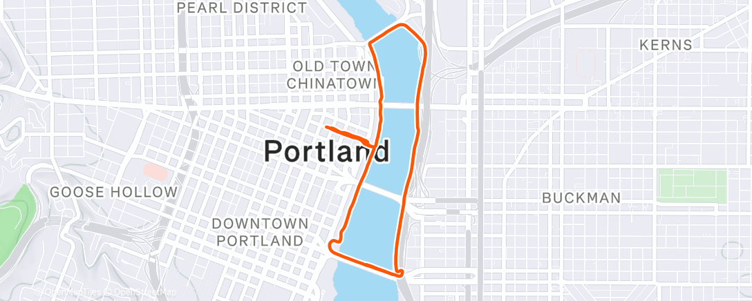 Карта физической активности (First run in PDX since 2022 ☘️)