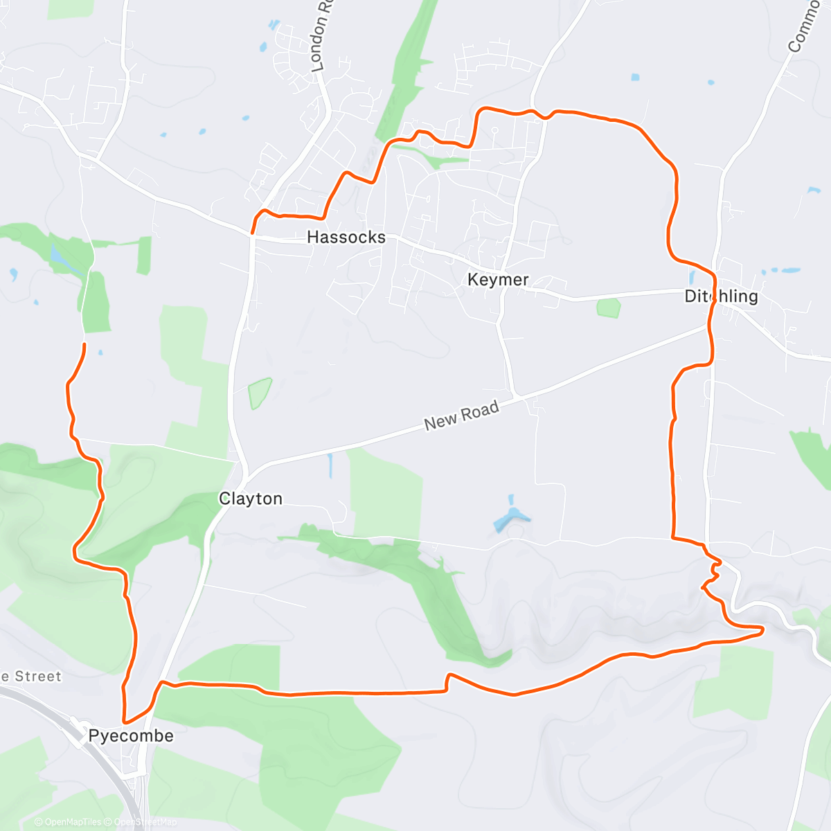 Map of the activity, Wifey wandering