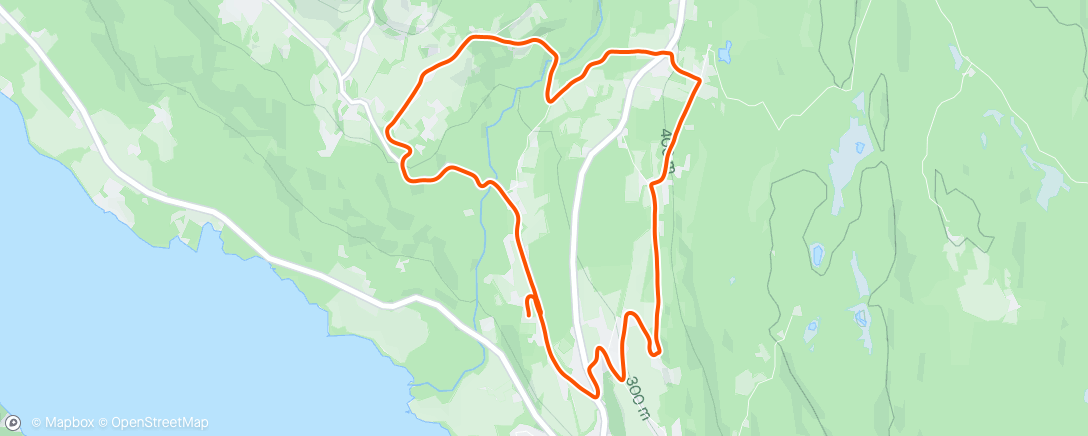Map of the activity, Rolig mil i kupert terreng i Lausgarda-Skjeskroken