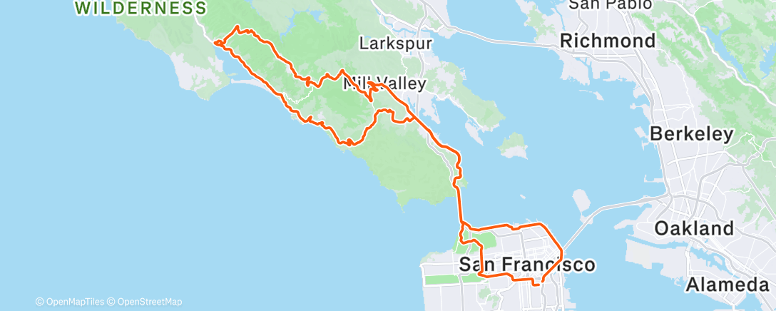 Map of the activity, Morning Ride