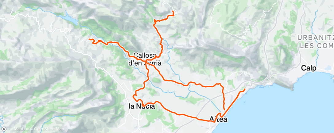 Map of the activity, Morning Ride