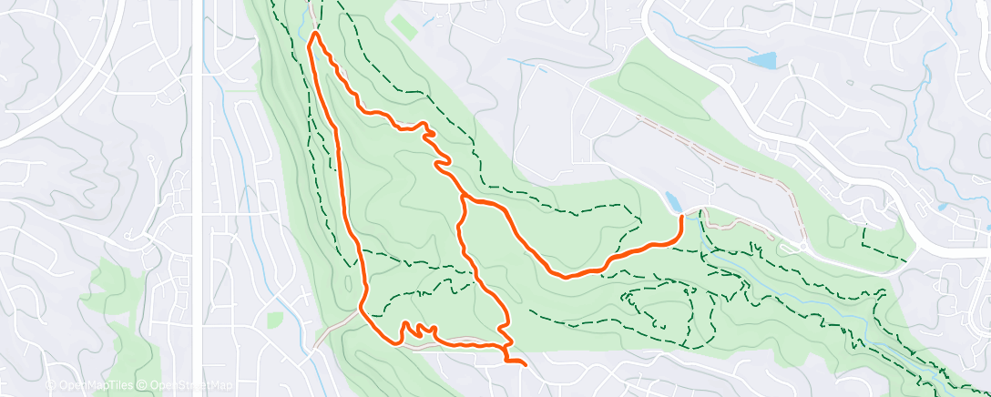 Map of the activity, Morning Trail Run