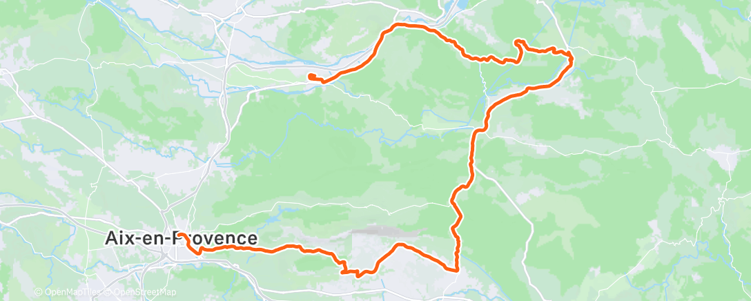 Карта физической активности (ROUVY - IRONMAN 70.3 Aix en Provence)