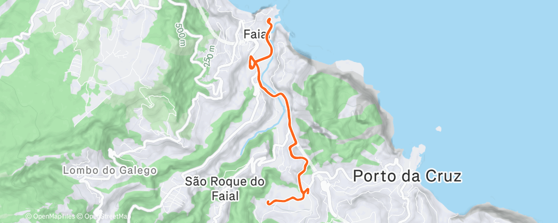 Map of the activity, Lunch Ride