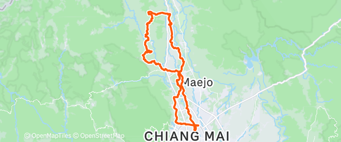 Route map of ขี้เหล็ก Loop