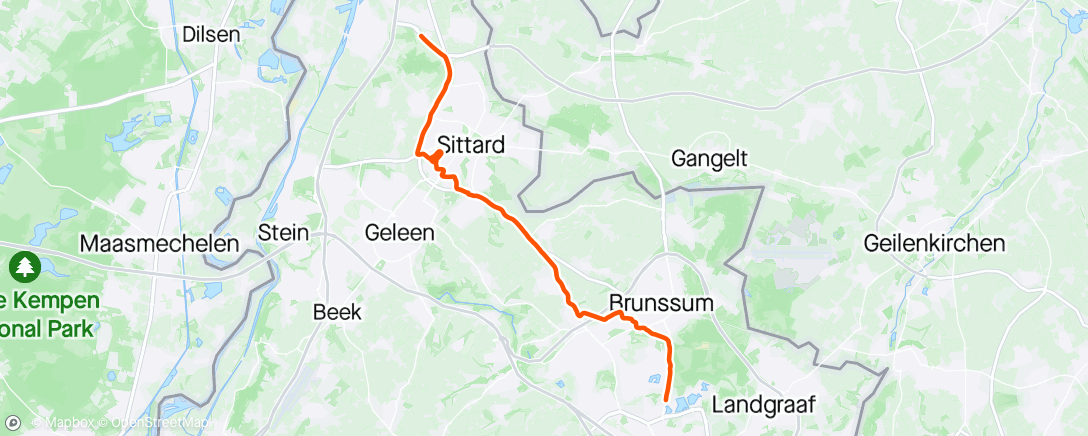Map of the activity, Bikepark Sittard