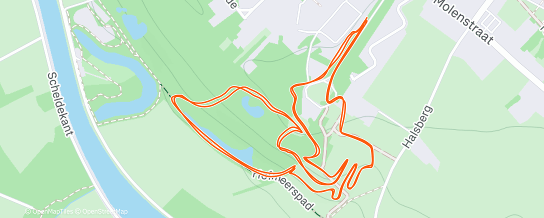 Map of the activity, UCI World Cup Gavere