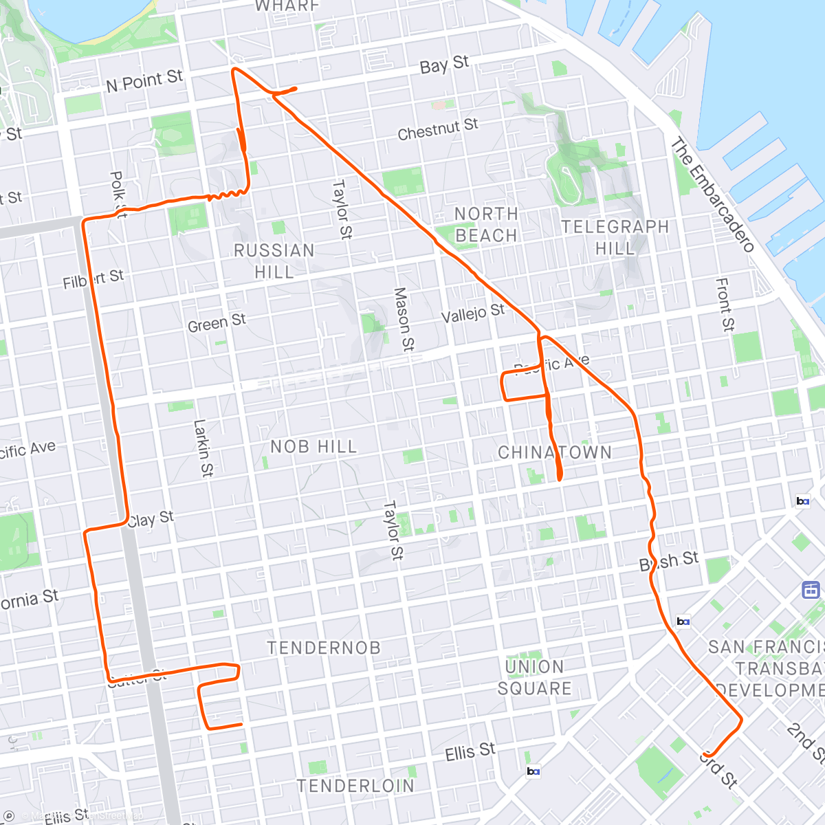 Map of the activity, So long old pal 🚴‍♂️