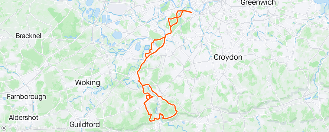 Map of the activity, Morning Ride