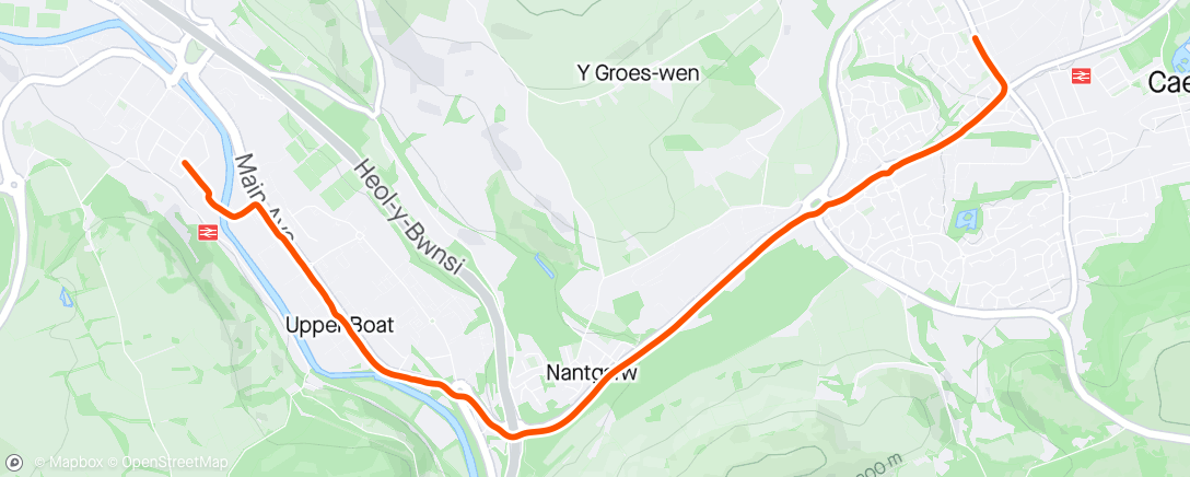Map of the activity, Nice ride to work