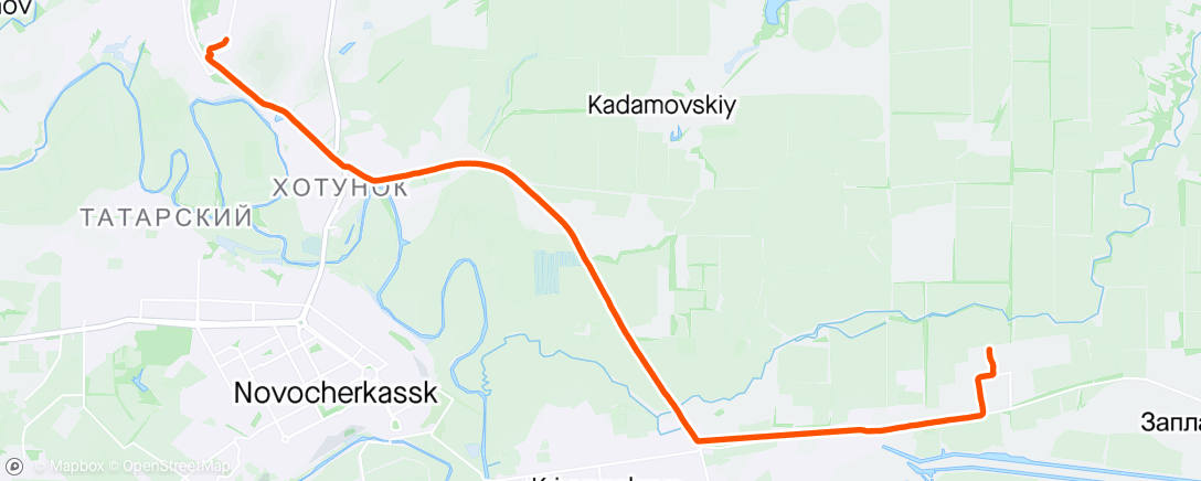 Map of the activity, Дорога до дома