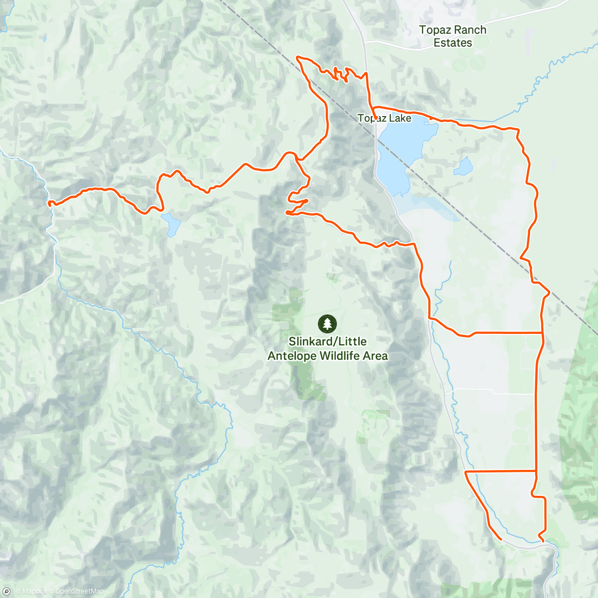 Map of the activity, Adventure ride with Patrick