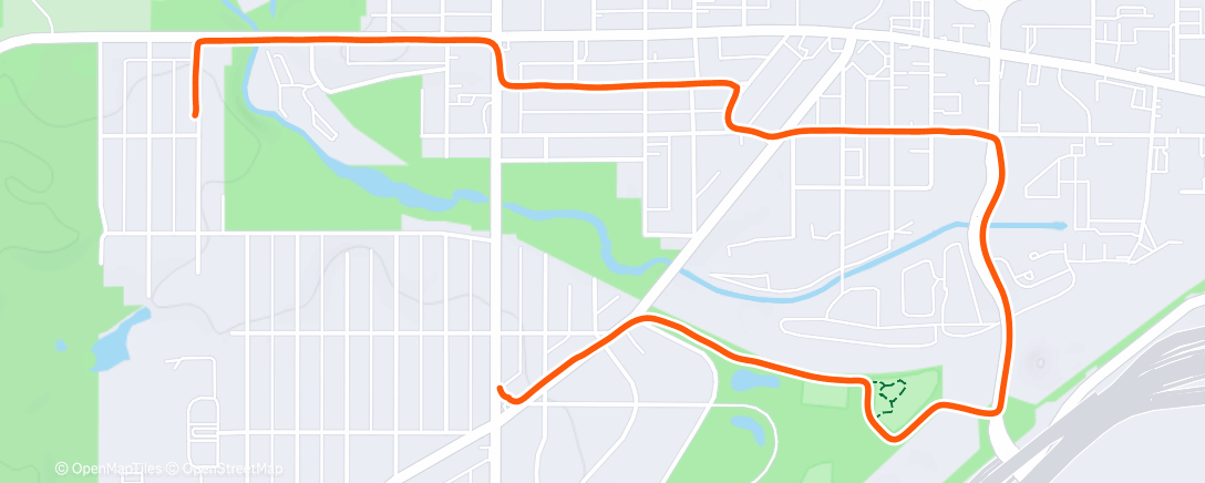 Map of the activity, Morning Run