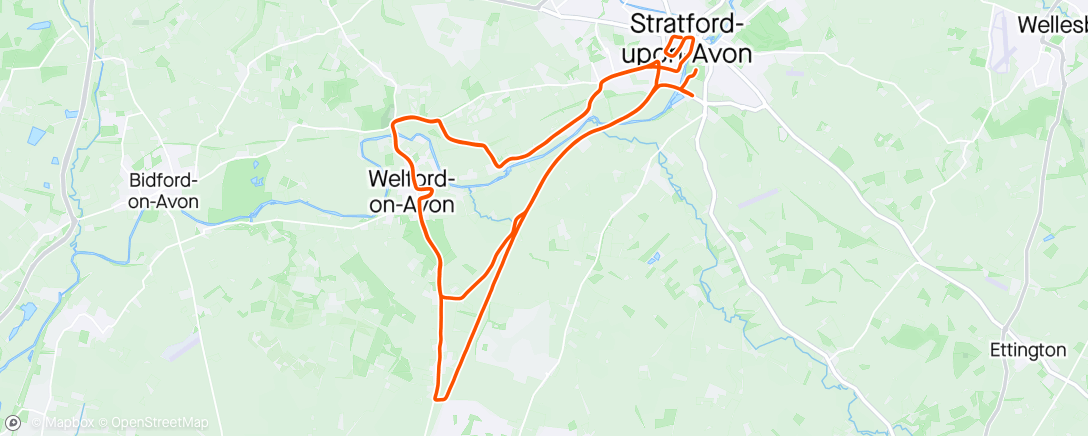 Map of the activity, Stratford Marathon