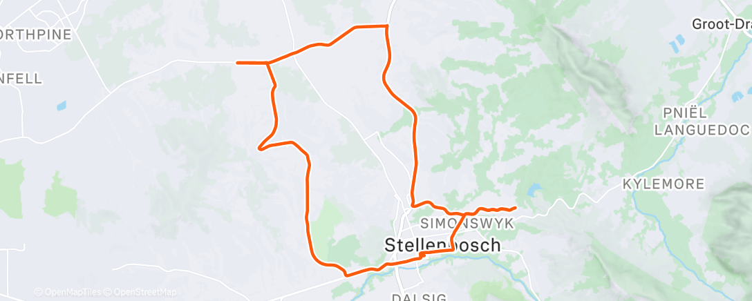 Mapa de la actividad (Morning Ride)