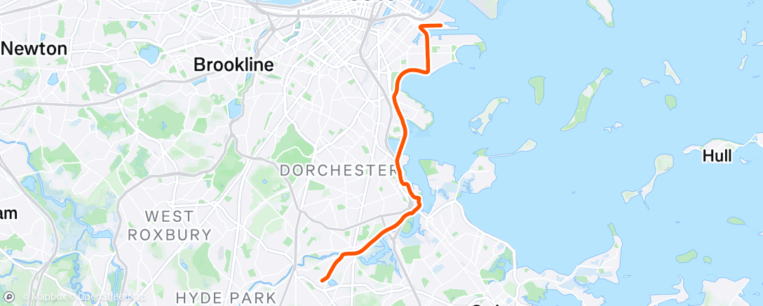 Map of the activity, Afternoon Ride