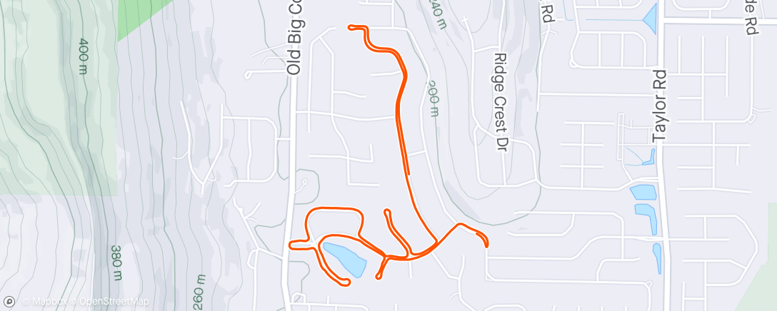 Map of the activity, Dog ride