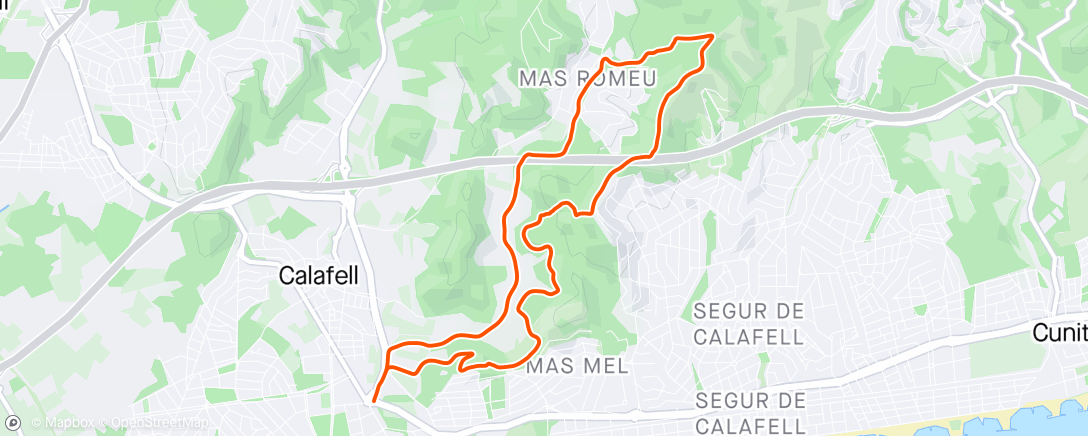 Map of the activity, 44#90' Trail Running con 300m+
