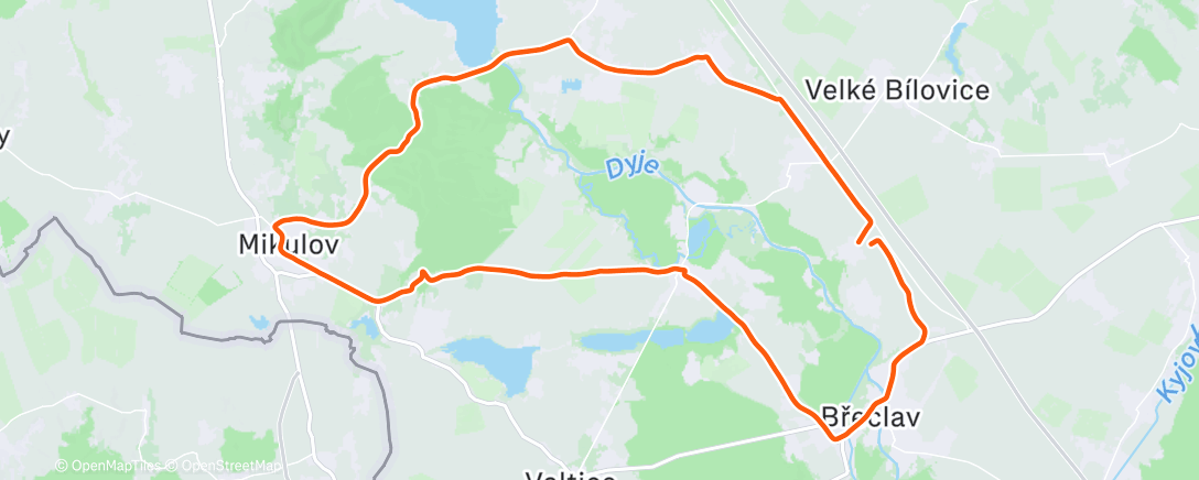 Карта физической активности (Lunch Ride)