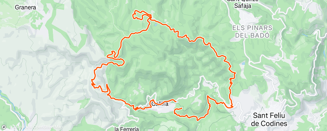 Mappa dell'attività Bicicleta de montaña matutina