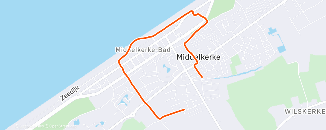 Map of the activity, Afternoon Walk
