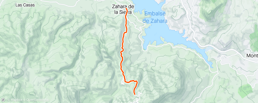 Karte der Aktivität „Carrera de montaña matutina”