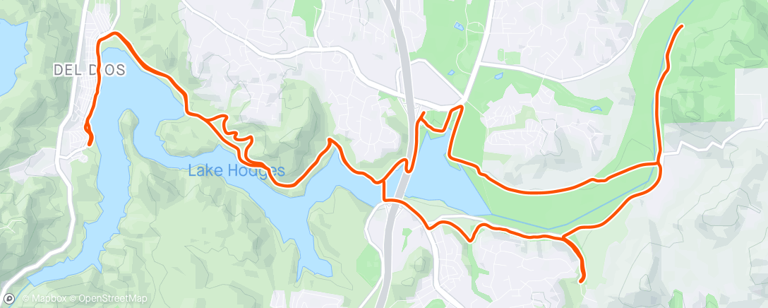 Mapa da atividade, Mtn Bike Ride