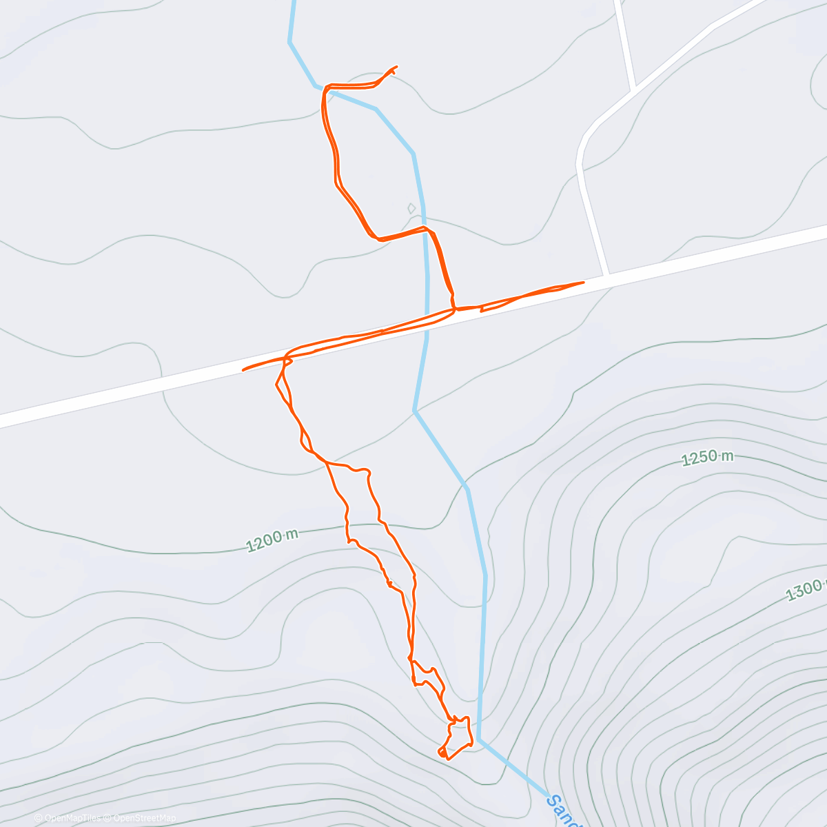 Map of the activity, Morning Hike