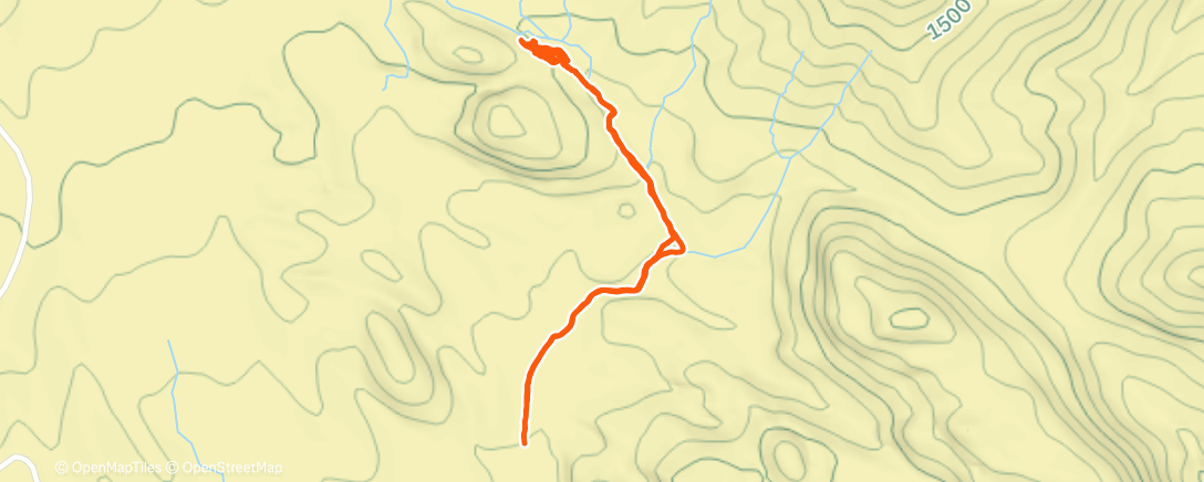 Map of the activity, Morning Rock Climb