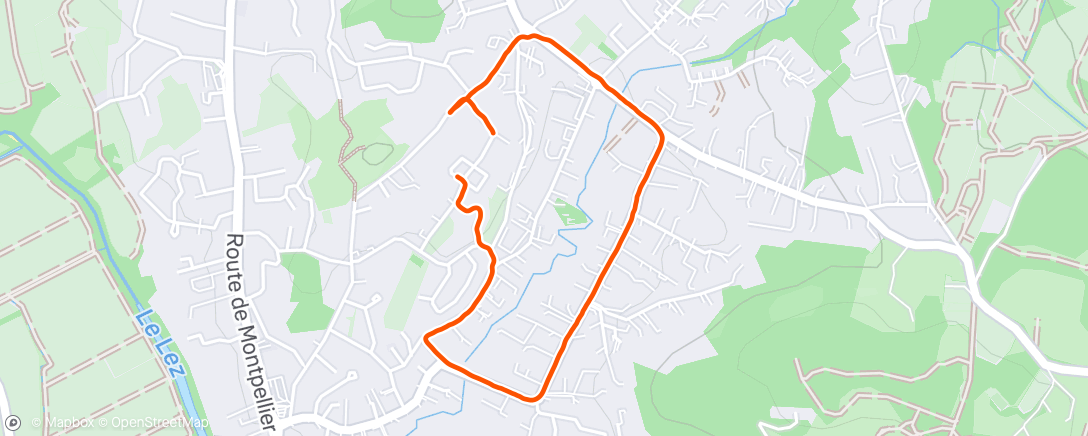 Map of the activity, Protocole clinique du coureur J#3