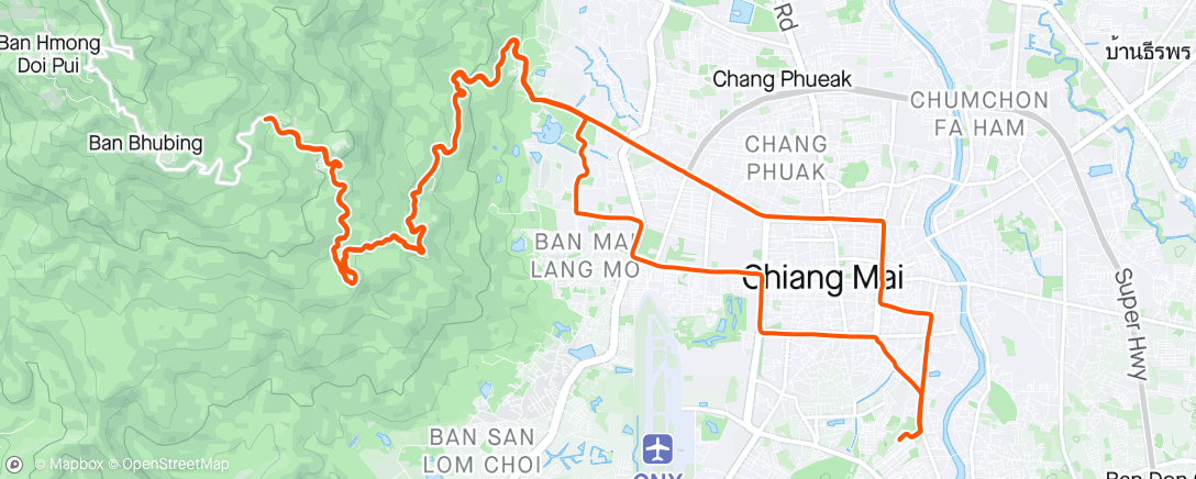 Map of the activity, Masked Morning Ride - 2x 60mins on The Hill (progressive)