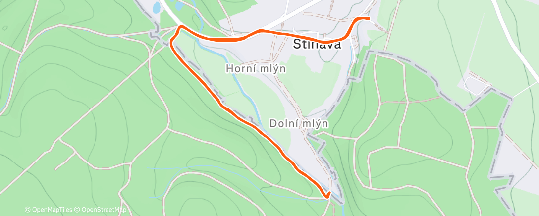 Map of the activity, Morava sleeping stroling