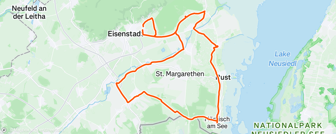 Map of the activity, Morning Ride