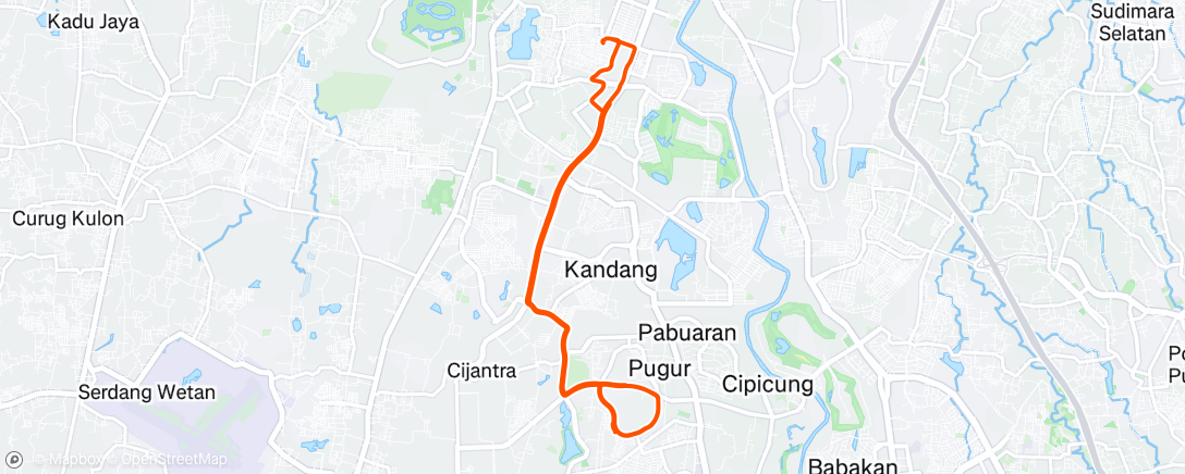 Map of the activity, Morning Ride