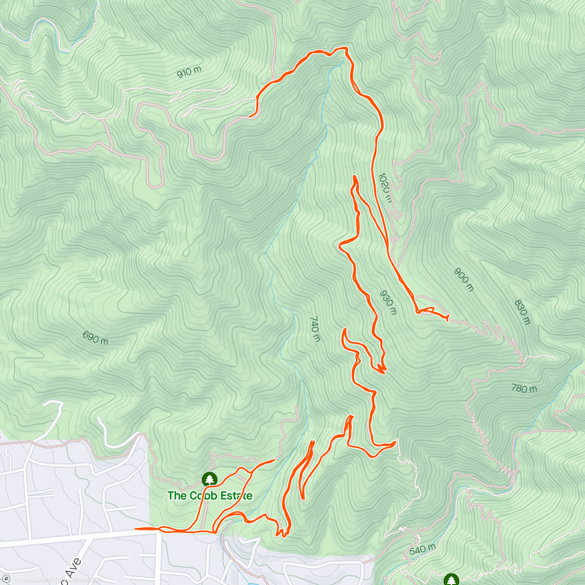 Map of the activity, Exploring Mt Lowe Trail and Echo Mtn Ruins