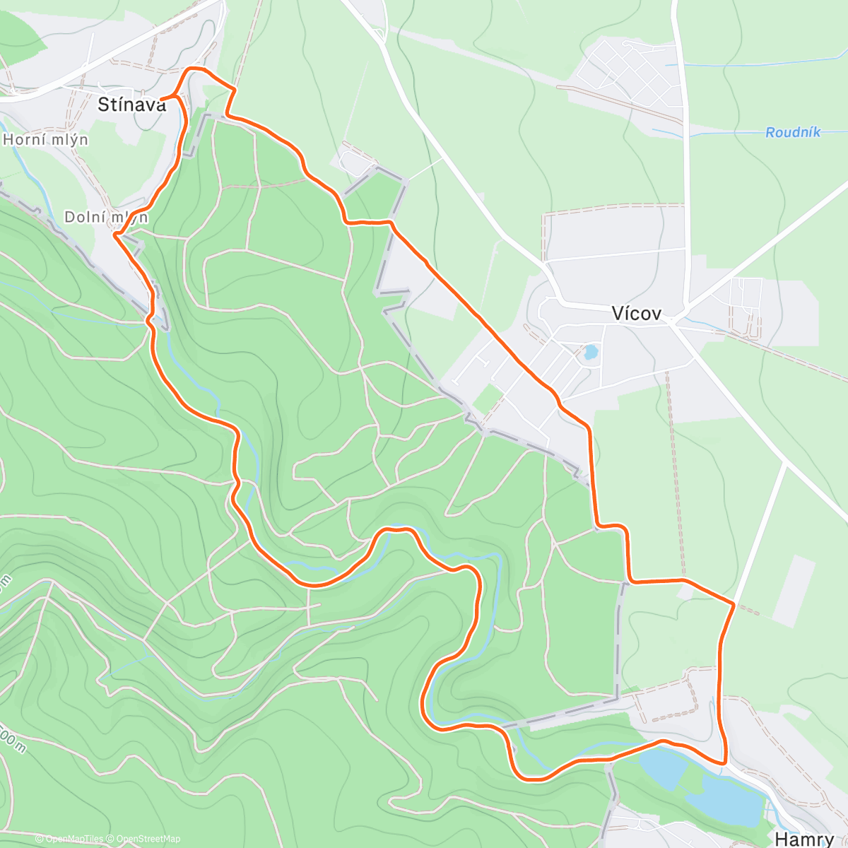 Map of the activity, Základ 50 min