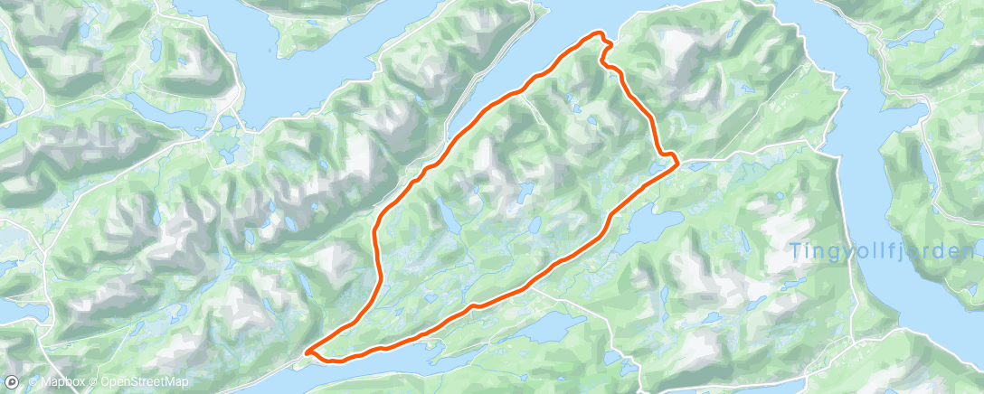 Map of the activity, Torrvika-Hjelset.