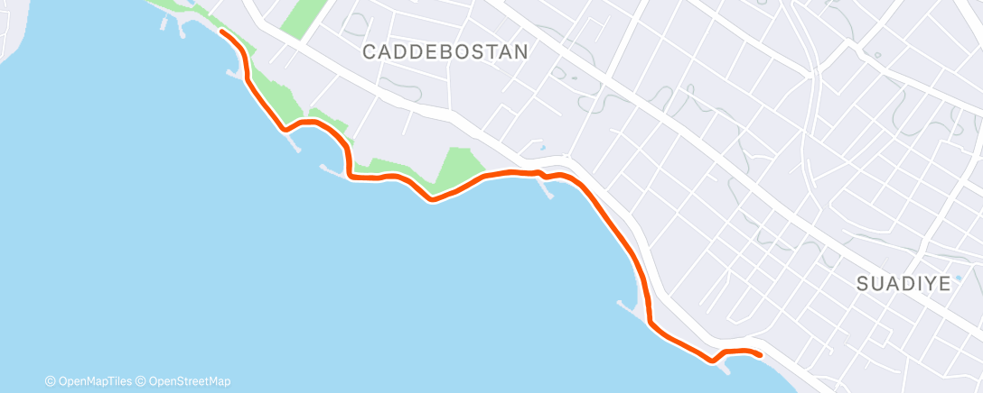 Map of the activity, Easy Run