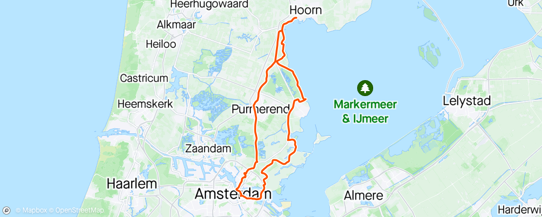 Map of the activity, Chilly Sunny Spring ride! ☀️