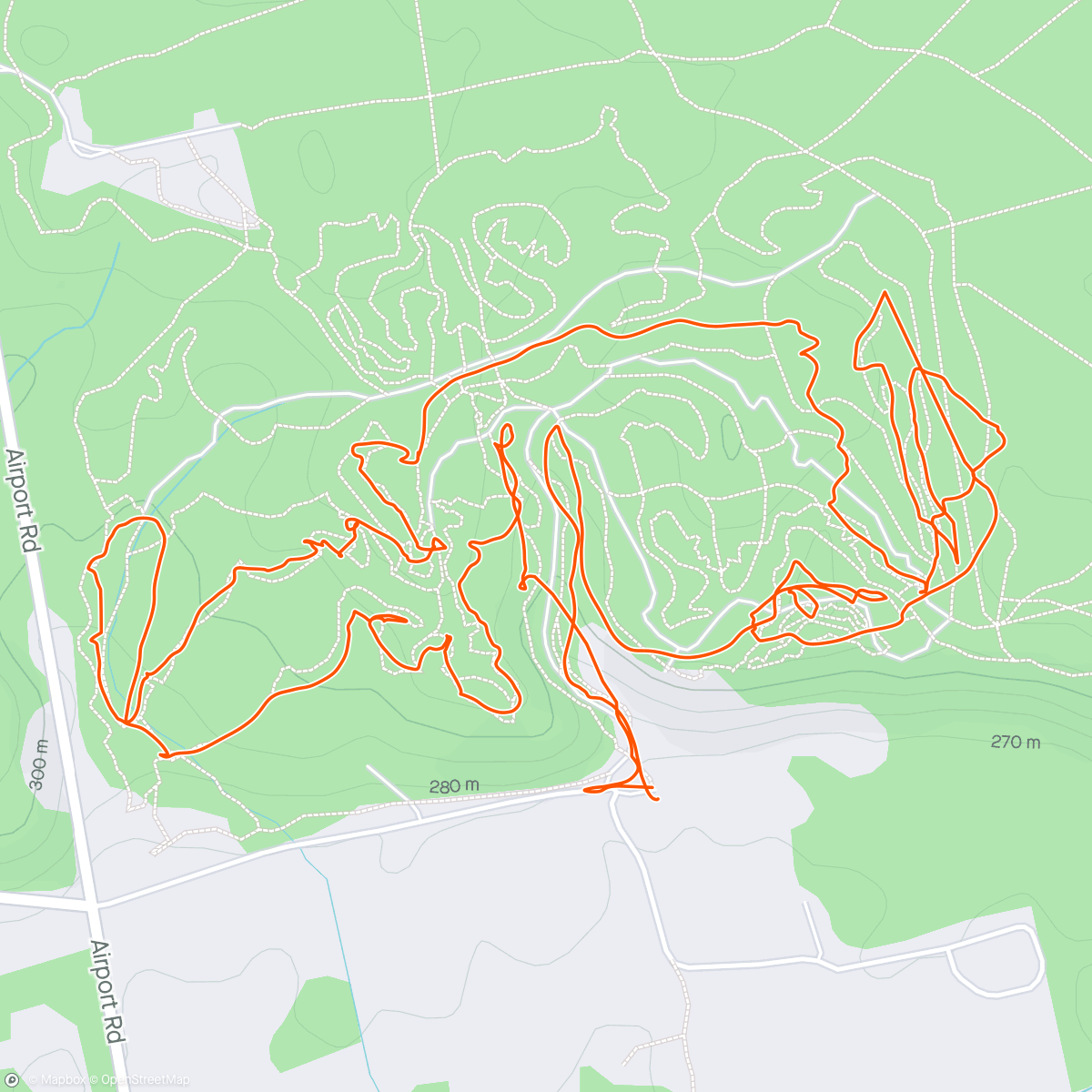 Mapa de la actividad, Evening E-Mountain Bike Ride
