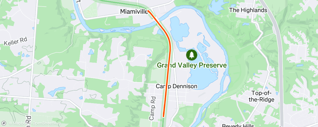 Map of the activity, Afternoon Walk